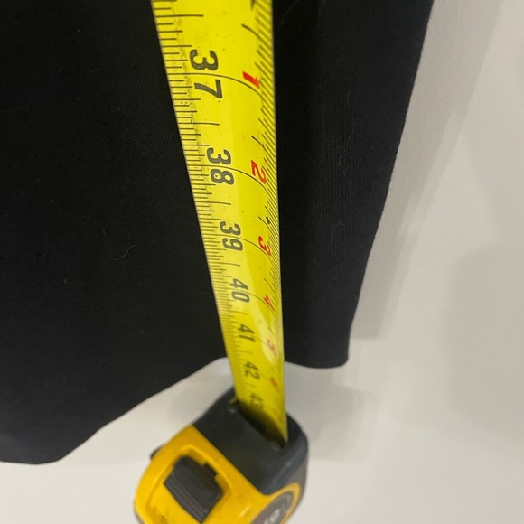 Boden, size 10, women’s black midi fitted lined pencil dress with white piping - Picture 10 of 10